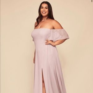 Azazie Sue Bridesmaid Dress, Dusty Rose, Size 10